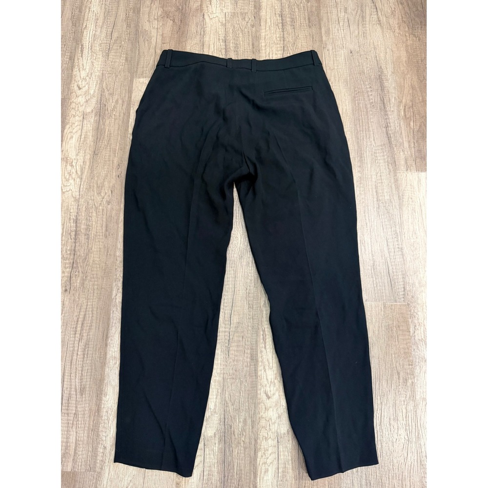 Sezane Trousers Women Size 10 Black Slim Leg Professional French Chic Pant - Picture 6 of 9